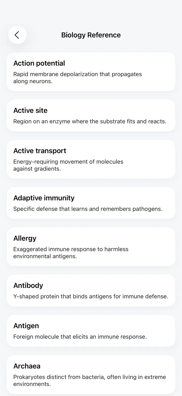 The Cyllo biology reference screen